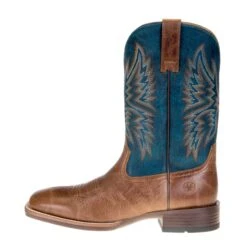 Ariat Men's Valor Ultra Dark Tan 11in. Rocky Blue Square Toe Boots -Nrs World 10034080 2 scaled