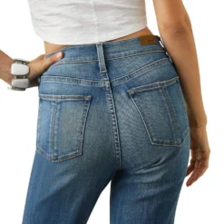 Ariat Women's High Rise Ultra Lucy Relaxed Straight Jean Fontana -Nrs World 10042220 02