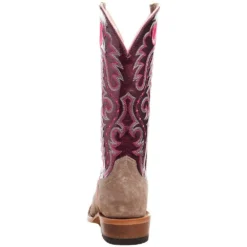 Ariat Women's Futurity Smokey Roughout/ Wine Patent 13 In Top Boot -Nrs World 10047069 03