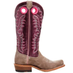 Ariat Women's Futurity Smokey Roughout/ Wine Patent 13 In Top Boot -Nrs World 10047069 04