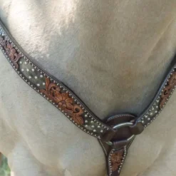Circle Y Saddlery Dark Flash Arizona Flower Breast Collar 7 Circle Y Saddlery Dark Flash Arizona Flower Breast Collar -Nrs World 1008 23 SC 2