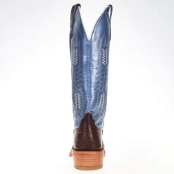 Rios Of Mercedes Women's Ride Ready KangoTobac Smooth Ostrich 15in. Blue Top Cowgirl Boot 8 Rios Of Mercedes Women's Ride Ready KangoTobac Smooth Ostrich 15in. Blue Top Cowgirl Boot -Nrs World 106141 3