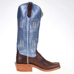 Rios Of Mercedes Women's Ride Ready KangoTobac Smooth Ostrich 15in. Blue Top Cowgirl Boot 9 Rios Of Mercedes Women's Ride Ready KangoTobac Smooth Ostrich 15in. Blue Top Cowgirl Boot -Nrs World 106141 4