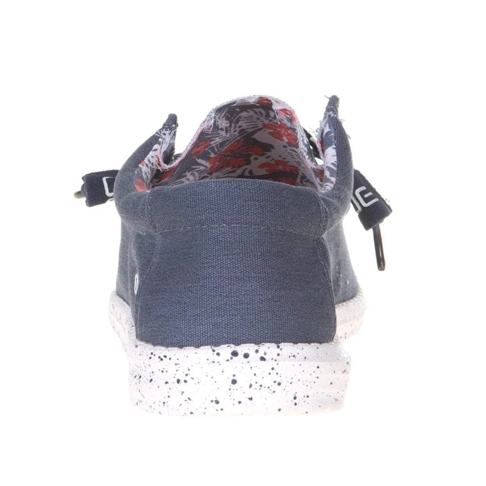 Heydude Men's Hey Dude Blue Wally Stretch Casual Shoe 4 Heydude Men's Hey Dude Blue Wally Stretch Casual Shoe - Image 4