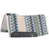 Classic Equine Contour Wool Top Felt 32 X 34 Saddle Pad Ivory/Seafoam