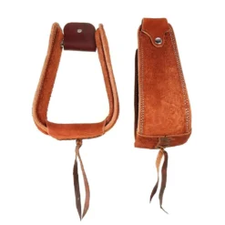 Chestnut Overshoe Roughout Covered Stirrups -Nrs World 1210002 9