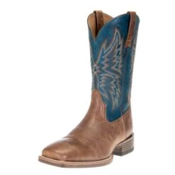 Nrs World 25 Ariat Men's Valor Ultra Dark Tan 11in. Rocky Blue Square Toe Boots