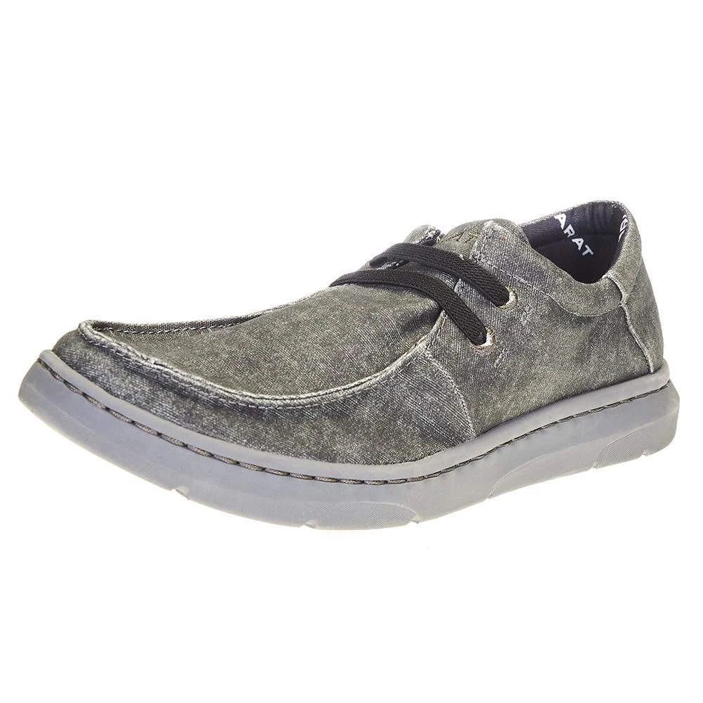Ariat Men's Hilo Stretch Charcoal Canvas Shoe 1 Ariat Men's Hilo Stretch Charcoal Canvas Shoe