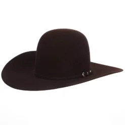 Rodeo King 10X Black Cherry 4 1/2in. Brim Self Band Open Crown Felt Cowboy Hat