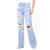 Flying Monkey Women's Distressed 90's Vintage Flare