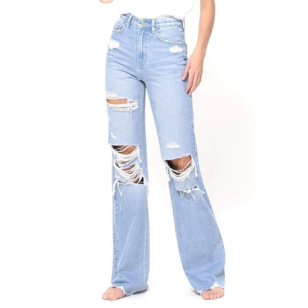 Flying Monkey Women's Distressed 90's Vintage Flare 1 Flying Monkey Women's Distressed 90's Vintage Flare