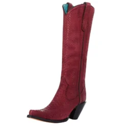 Corral Women`s Red Python 15in. Top Boot