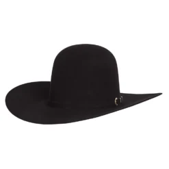 American Hats 40X Black Open Crown 4-1/4in. Brim Felt Cowboy Hat