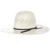 American Hats AHC 7900 Fancy Vent Ivory 4 1/4in. Brim Round Oval Open Crown Cowboy Hat