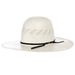 American Hats AHC 7900 Fancy Vent Ivory 4 1/4in. Brim Round Oval Open Crown Cowboy Hat