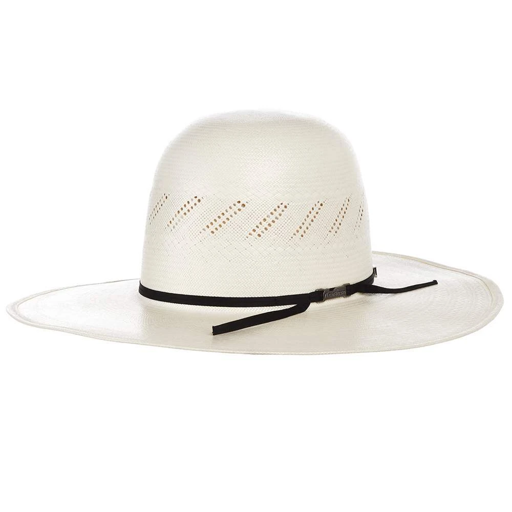 American Hats AHC 7900 Fancy Vent Ivory 4 1/4in. Brim Round Oval Open Crown Cowboy Hat 1 American Hats AHC 7900 Fancy Vent Ivory 4 1/4in. Brim Round Oval Open Crown Cowboy Hat