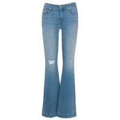 7 For All Mankind Women's Mankind Dojo In Darby Blue