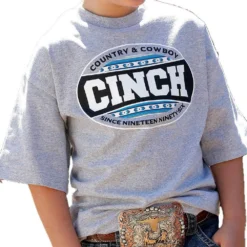 Cinch Boys Gray Graphic T-Shirt