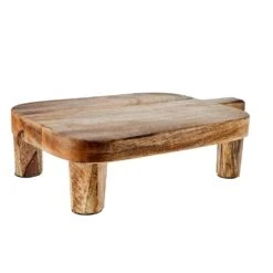 India Handicrafts Small Wooden Plate -Nrs World 15864 S 3 201