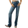 Ariat Women's High Rise Ultra Lucy Relaxed Straight Jean Fontana