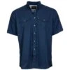 Hooey Mens Sol Navy Short Sleeve Pearl Snap With Lens Cleaner