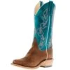 Anderson Bean Men's Ride Ready Brahma Bison 13in Turquoise Calfieno Top