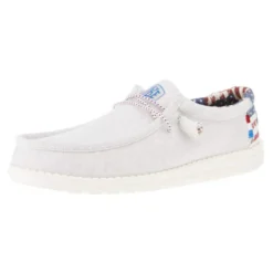 Heydude Men's Hey Dude Wally Patriotic Off White Casual