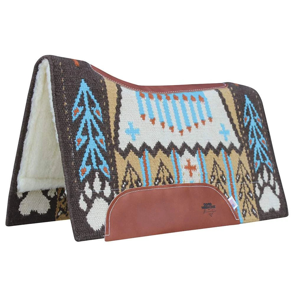 Professionals Choice 30x34 Good Medicine Bear Paw Saddle Pad 5 Professionals Choice 30x34 Good Medicine Bear Paw Saddle Pad - Image 5
