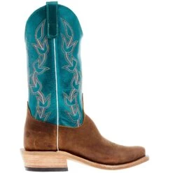 Anderson Bean Men's Ride Ready Brahma Bison 13in Turquoise Calfieno Top -Nrs World 336684 05