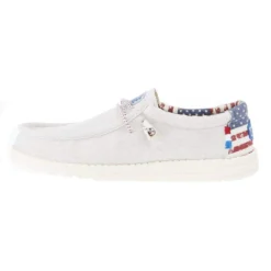 Heydude Men's Hey Dude Wally Patriotic Off White Casual -Nrs World 40001 1K1 03