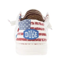 Heydude Men's Hey Dude Wally Patriotic Off White Casual -Nrs World 40001 1K1 04