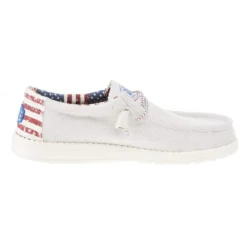 Heydude Men's Hey Dude Wally Patriotic Off White Casual -Nrs World 40001 1K1 05