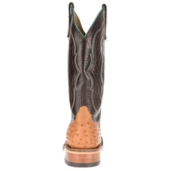 Anderson Bean NRS Ride Ready Women's Cognac Mad Dog Full Quill Ostrich Boots -Nrs World 4076M 3