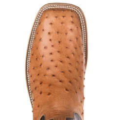 Anderson Bean NRS Ride Ready Women's Cognac Mad Dog Full Quill Ostrich Boots -Nrs World 4076M 5