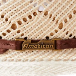 American Hats AHC 5050 Rancher Drilex 4 1/4in. Brim 2 Cord Chocolate Band Straw Cowboy Hat -Nrs World 5050RC2CCHOC42 3