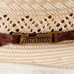 American Hats AHC 6900 Racher Drilex 2 Cord Chocolate Band 4 1/4in. Brim Straw Cowboy Hat 6 American Hats AHC 6900 Racher Drilex 2 Cord Chocolate Band 4 1/4in. Brim Straw Cowboy Hat -Nrs World 6900RC2CCHOC42 3