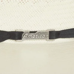 American Hats Solid Weave Fancy Vent 4in. Brim Straw Cowboy Hat -Nrs World 7210S2CBLK4 41