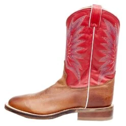 Tony Lama Men`s Brayden Cedar Brown 11in. TImeless Red Top Round Toe -Nrs World 7884 3