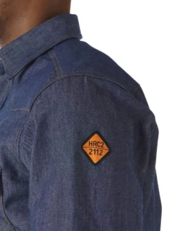 Wrangler Mens FR Flame Resistant Long Sleeve Twill Work Shirt -Nrs World 81W0eqBfLwL
