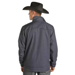 Panhandle Men's Powder River Navy Conceal Carry Rodeo Jacket -Nrs World 92 1058 03
