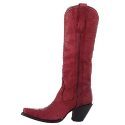 Corral Women`s Red Python 15in. Top Boot -Nrs World A4194 3