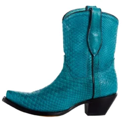 Corral Women`s Turquoise Python 8in. Top Boot -Nrs World A4196 03