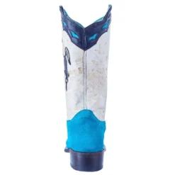 Corral Women`s Blue Suede Inlay Cowgirl Boot -Nrs World A4210 4