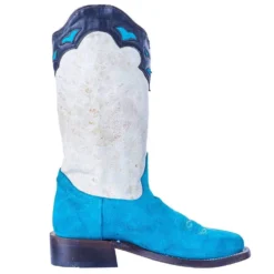 Corral Women`s Blue Suede Inlay Cowgirl Boot -Nrs World A4210 5
