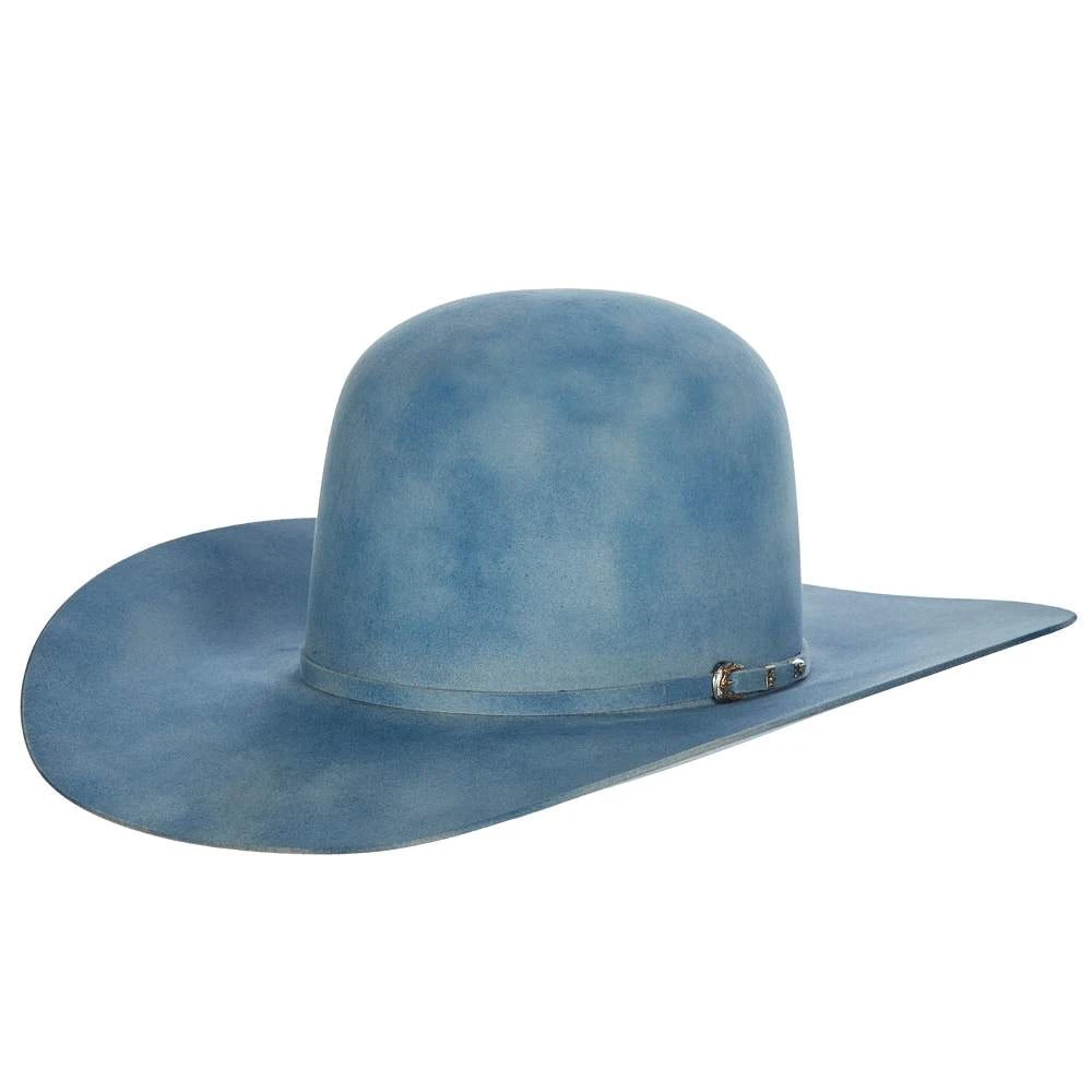 Jw Brooks Custom Hats 50X Robins Egg Smoke 4 1/4in. Brim Felt Cowboy Hat 2 Jw Brooks Custom Hats 50X Robins Egg Smoke 4 1/4in. Brim Felt Cowboy Hat - Image 2