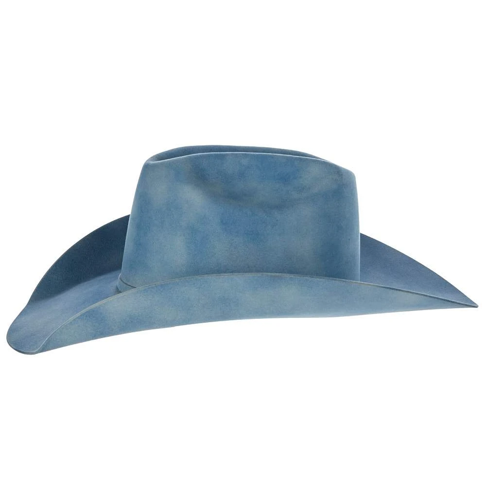 Jw Brooks Custom Hats 50X Robins Egg Smoke 4 1/4in. Brim Felt Cowboy Hat 5 Jw Brooks Custom Hats 50X Robins Egg Smoke 4 1/4in. Brim Felt Cowboy Hat - Image 5