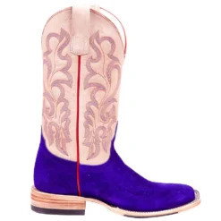 Macie Bean Women's Top Hand Bean Purple Suede Cowgirl Boot -Nrs World M2026 5