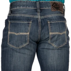 Rock N Roll Cowboy Mens N Double Barrel Relaxed Fit Straight Leg Jeans -Nrs World MOS8553 3