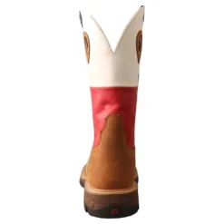 Twisted X Menin.s Light Brown 12in. Texas Flag Soft Toe Work Boot 8 Twisted X Menin.s Light Brown 12in. Texas Flag Soft Toe Work Boot -Nrs World MXB0007 3