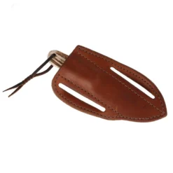 Nrs Ranch Knives Cowtown Knife Abilene W/ Plain Leather Pancake Sheath -Nrs World NRS AKPS 5